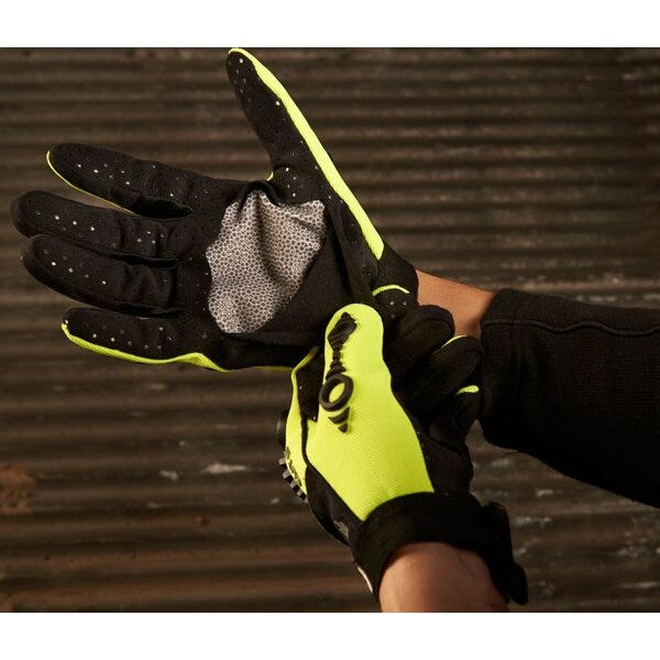 Hi-Vis Cut Resistant Impact Gloves, A8 Cut Level, Uncoated, 2XL, 1 PR