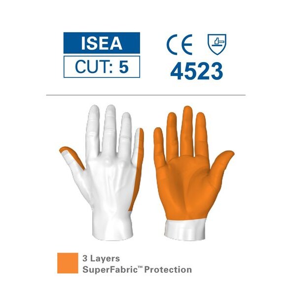 Cut Resistant Gloves, A9 Cut Level, Uncoated, XL, 1 PR