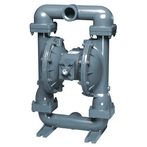 Double Diaphragm Pump, Aluminum, Air Operated, 150 GPM 275 Degrees F