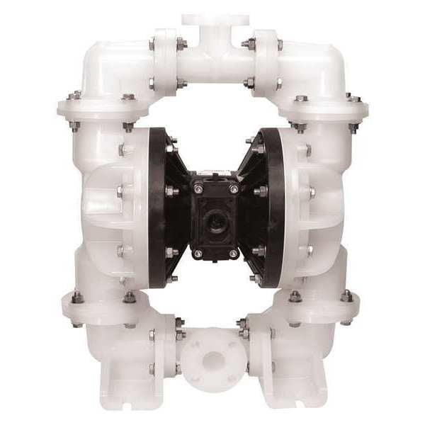 Double Diaphragm Pump, Polypropylene, Air Operated, 150 GPM