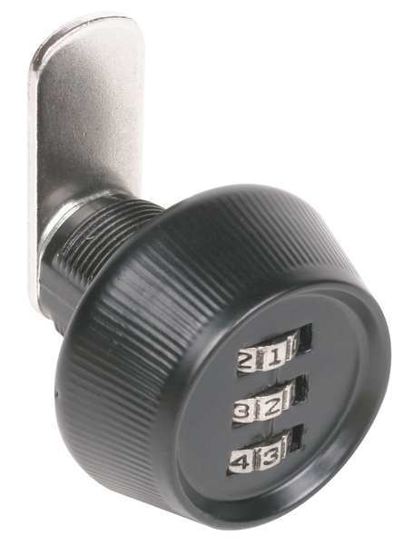 Keyless Combination Cam Locks, Straight For Material Thickness 3/8 in