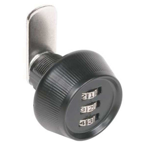 Keyless Combination Cam Locks, Straight, Offset For Material Thickness 1/4 in