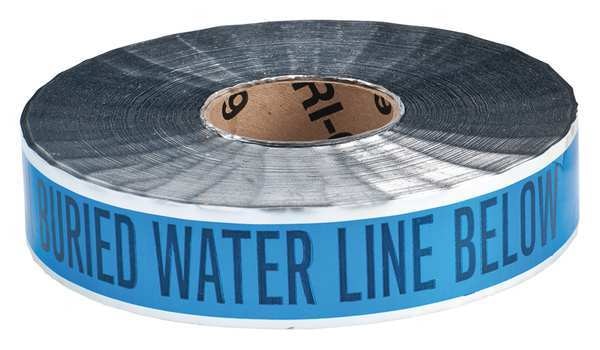 Detectbl Underground Tape, Blu/Blk, 1000ft