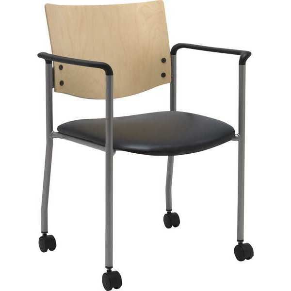 Side/Guest Chair, w/Arms, Casters