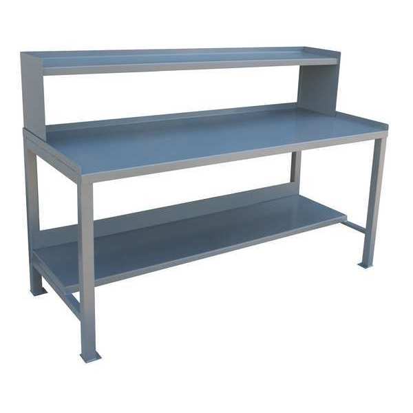 Work Bench with Riser, Steel, 60