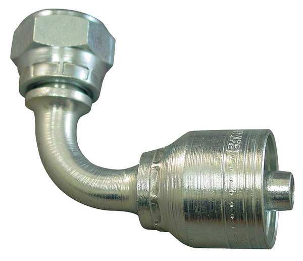 Hydraulic Hose Fitting, 90deg Elbow Shape
