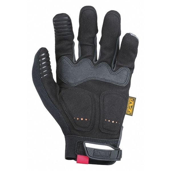 M-Pact Impact Resistant Work Gloves, Vibration Absorption, TPR, Black/Gray, Large, 1 Pair
