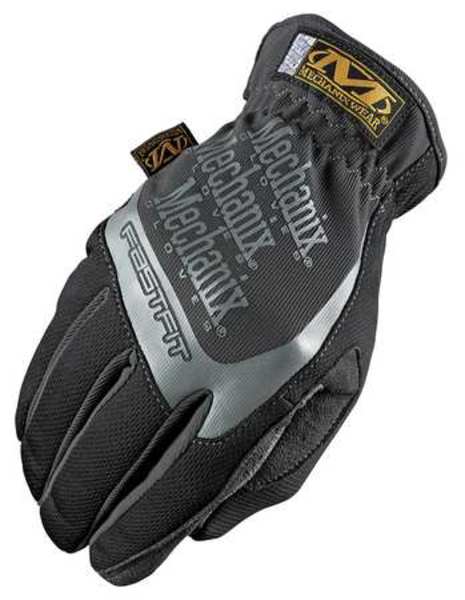 Mechanics Gloves, FastFit, TrekDry Material, High Dexterity, Black, Small, 1 Pair
