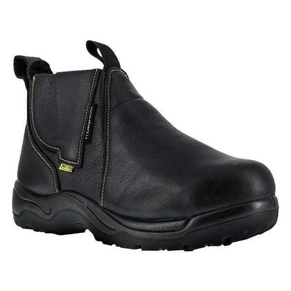 Size 10-1/2 Men's Chelsea Boot Steel Work Boot, Black