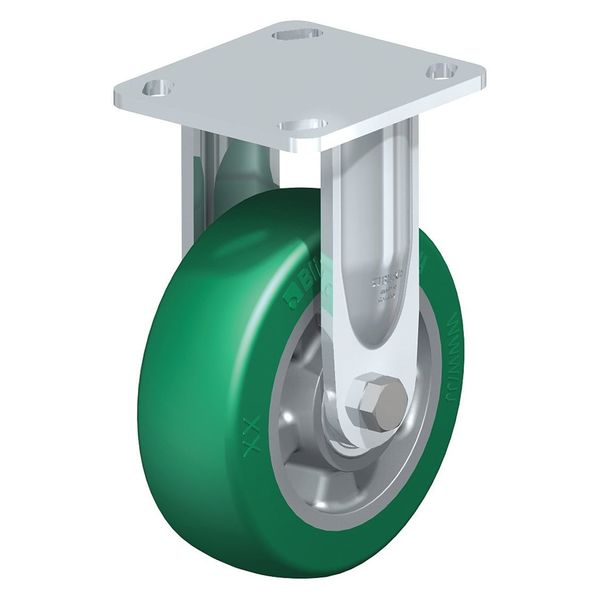 Rigid Plate Caster, PU, 6