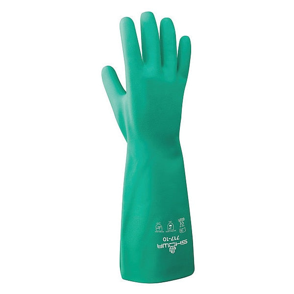 Chemical Resistant Gloves, Nitrile, 2XL, PR