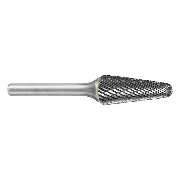 Carbide Bur, Taper, 5/8in, L. Cut 13/16in