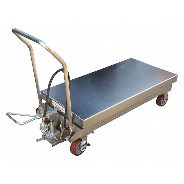 Air Hydraulic Stainless Steel Cart 1750lb Capacity 20