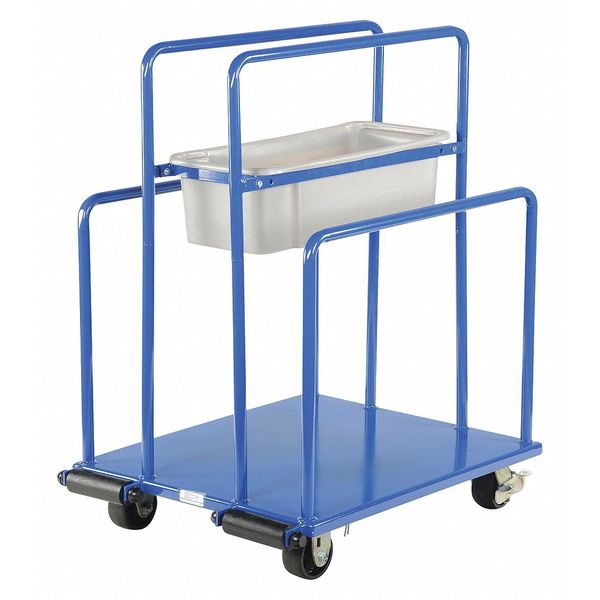 Panel Cart 2000 lb Glass-Filled Nylon 4 x 2 Casters 30 x 26