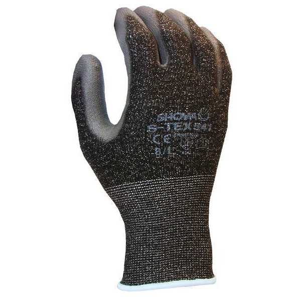 Cut Resistant Gloves, Gray/Black, M, PR