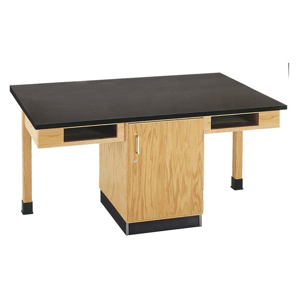 Cupboard Table, 4 Station, Epoxy Top, Lckng , 66