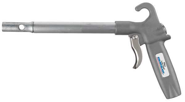 Long John Safety Air Blow Gun, 6 in Extension, Aluminum, Venturi Nozzle, Pistol Grip, 1/4 in FNPT