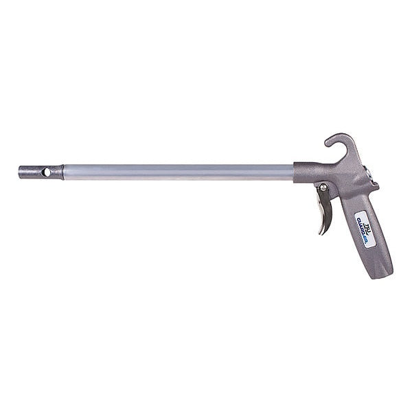 Long John Safety Air Blow Gun, 48 in Extension, Aluminum, Venturi Nozzle, Pistol Grip, 1/4 in FNPT