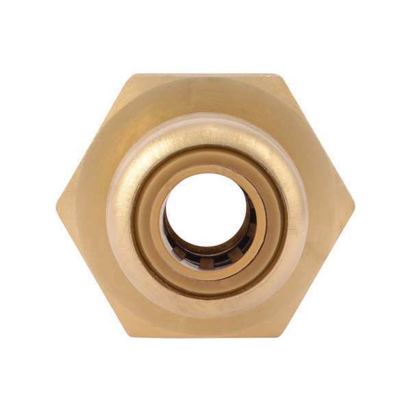 DZR Brass Female Reducing Adapter, 1/4 in Tube Size
