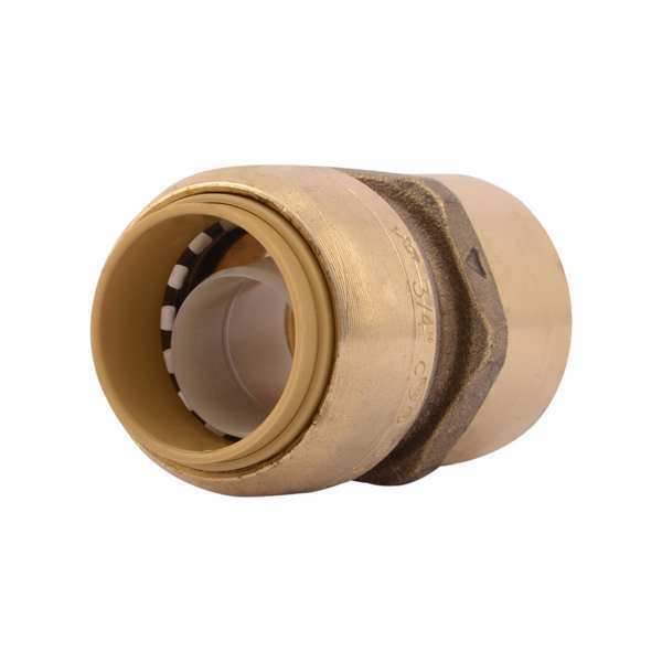 DZR Brass Female Adapter, 3/4 in Tube Size