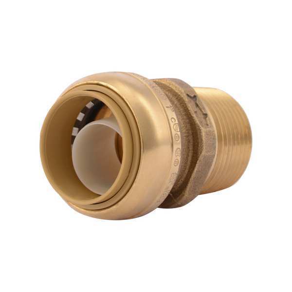 DZR Brass Male Adapter, 1 in Tube Size