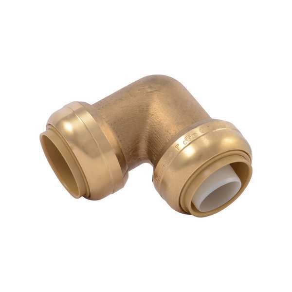 DZR Brass 90 Degree Elbow, 1 in Tube Size