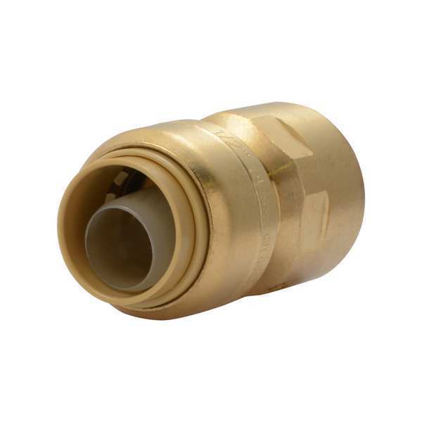DZR Brass Female Adapter, 1/2 in Tube Size
