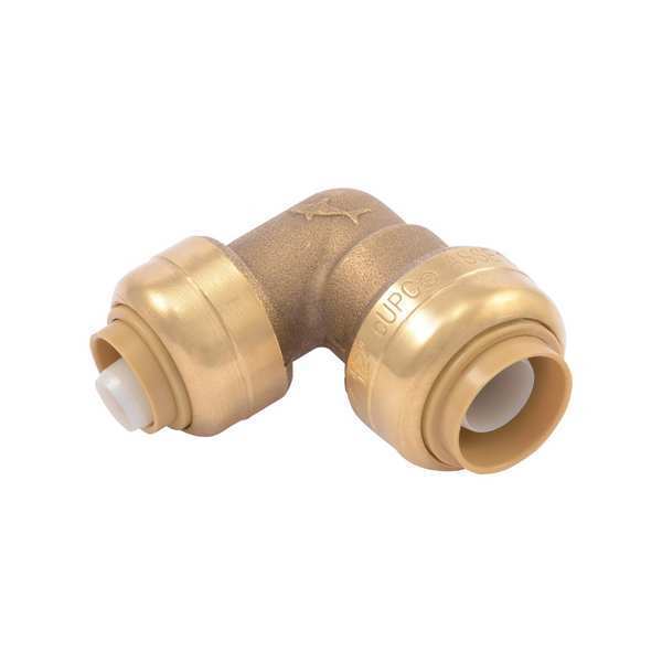 DZR Brass Elbow, 90 Degrees, 1/2 in x 3/8 in Tube Size