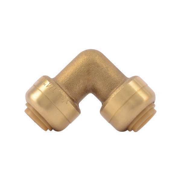 DZR Brass Elbow, 90 Degrees, 1/4 in Tube Size