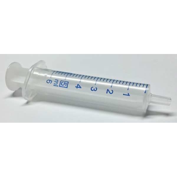 Plastic Syringe, Luer Slip, 5 mL, PK100