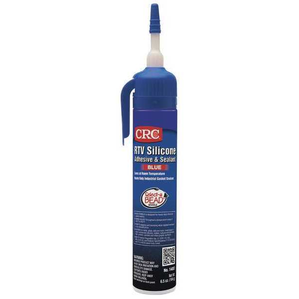 RTV Silicone Sealant, 6.5 oz, Blue, Temp Range -60 to 450 Degrees F