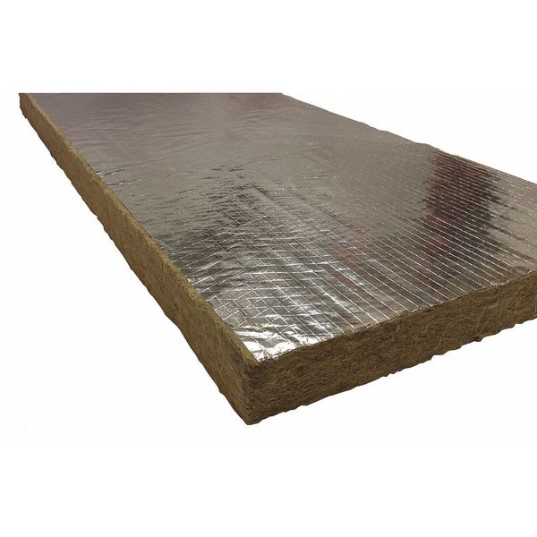 4 in x 48 in x 24 in Mineral Wool/Foil Backing 8#, Green