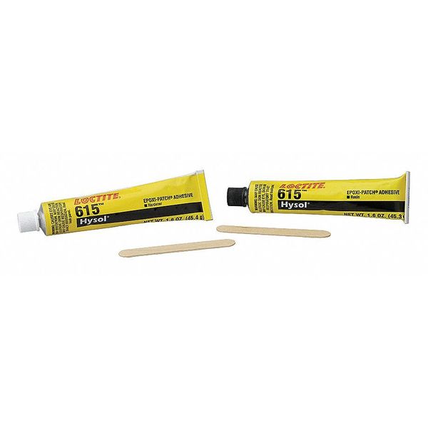 Epoxy Adhesive, 615 Series, Blue, 1:01 Mix Ratio, 25 min Functional Cure, Tube