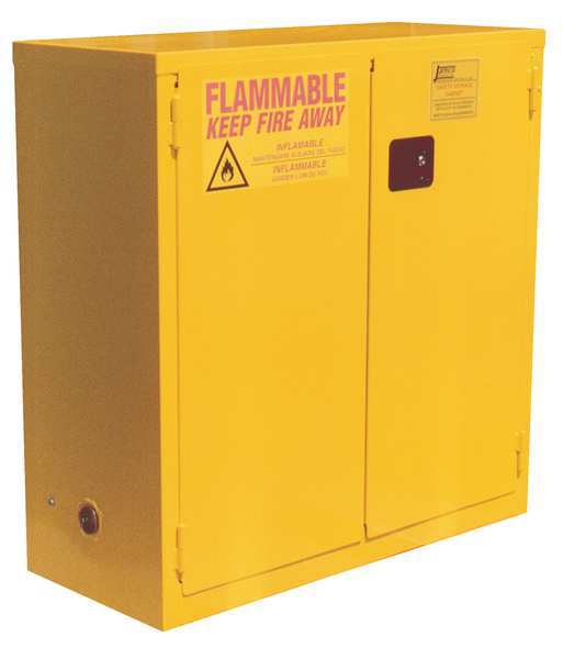 Cabinet, 2-Dr, 30 gal, Flammable, 18x44x43