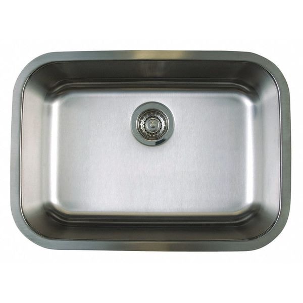 Stellar Medium Single Bowl Undermount Stainless Steel Kitchen Sink