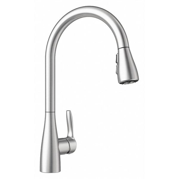 Atura Pull Down Dual Spray Kitchen Faucet 1.5 GPM - PVD Steel