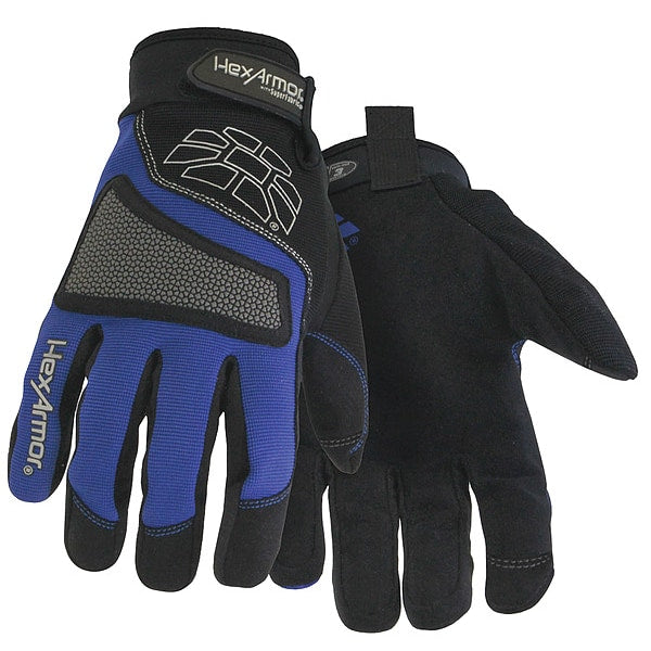 Cut Resistant Mechanics Gloves, A6 Cut Level, Uncoated, M, 1 PR