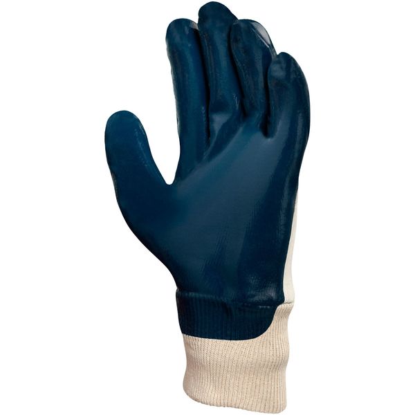 Nitrile Coated Gloves, 3/4 Dip Coverage, Blue, L, PR