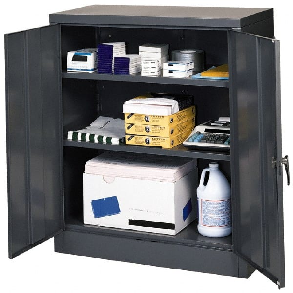 2 Shelf Locking Storage Cabinetsteel, 36
