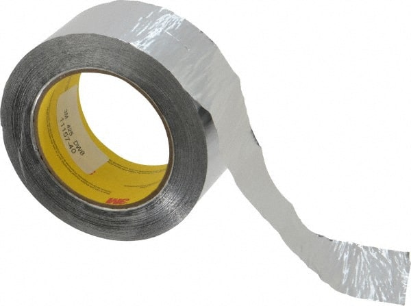 2" X 55m Silver Foil Tape4.6 Mil, Acryli
