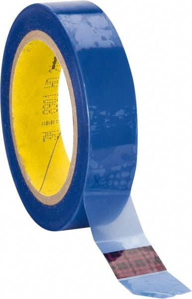 Tapes, 1" Wide X 72 Yd Long Blue Polyester Film