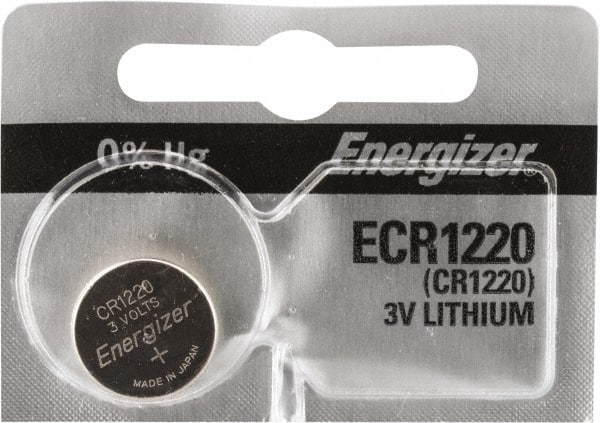 Size Cr1220, Lithium, Button & Coin Cell