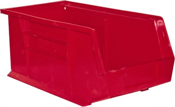 14-5/8" Deep, Red Plastic Hang And Stack