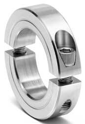 1" Bore Size, Stainless Steel, Two Piece