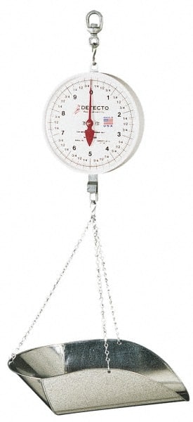 40 Lb. Capacity, 8 Inch Dial Hanging Sca