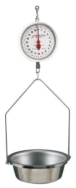 40 Lb. Capacity, 8 Inch Dial Hanging Sca