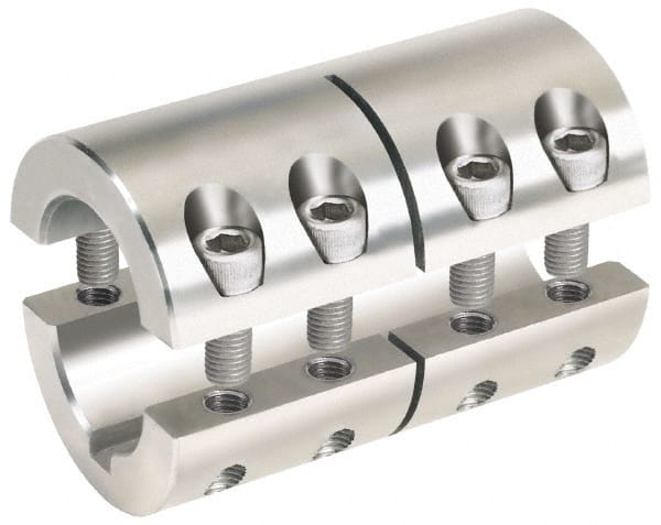 1 X 3/4" Bore, Stainless Steel, With Key