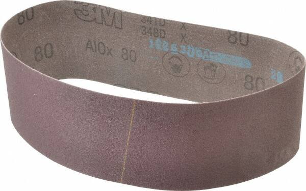 3M,  Abrasive Belt, 3" Wide X 24" Oal, 80 Grit, Aluminum Oxi