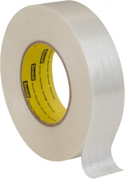 1-3/8" X 60 Yd Clear Rubber Adhesive Pac