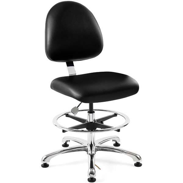 Esd Swivel Stool With Back Rest20" Wide